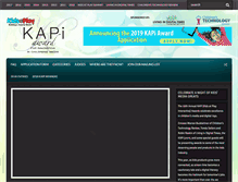 Tablet Screenshot of kapiawards.com